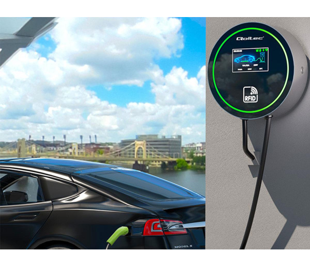 Qoltec Stacja ładowania EV 2w1 (Typ2, 22kW, 3 fazy, 5m) - 1483416 - zdjęcie 3